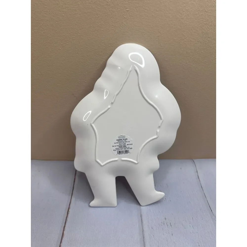 Wondershop Santa Cookie Plate 7.3” Red Melamine Christmas‎ BPA-Free NEW